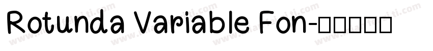 Rotunda Variable Fon字体转换
